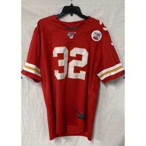 Nike Kansas City Chiefs Tyrann Mathieu #32 NFL 100 On Field Jersey Red Men's L